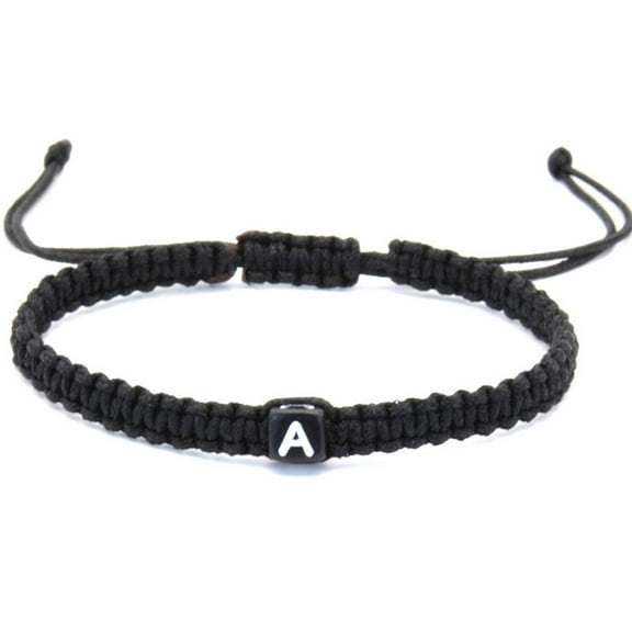 DESIGNICE Bracelets for Women New Acrylic Bracelet with Letter Beads Jewelry for Women Handmade Woven Bracelet Charm Bracelet for Teen Girls Single A