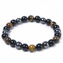 DESIGNICE Bracelets for Women,Pulseras Para Mujer,Black Obsidian Stone Bracelets,10mm,Style1