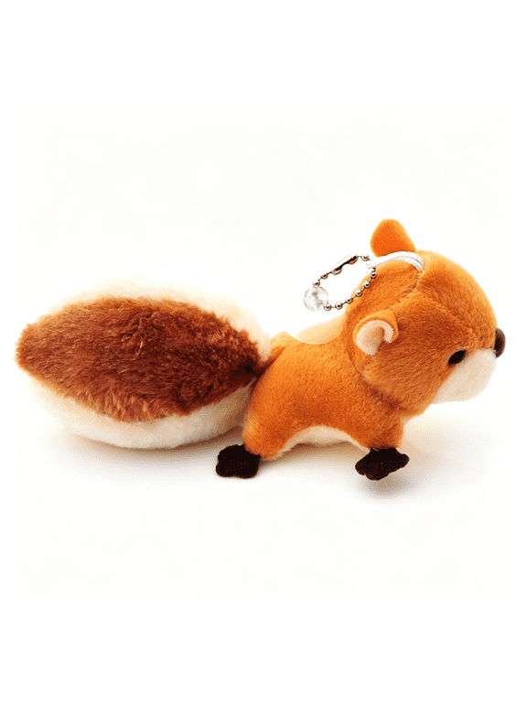 Brown Cartoon Squirrel Plush Keychain,Key Ring Backpack Stuffed Animal Keychain Charms Keyrings,Squirrel Keychain