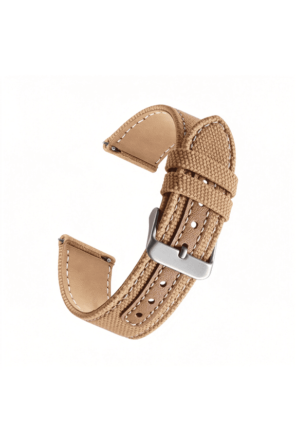 Canvas Watch Strap Fabric Watch Bands for Men Quick Release Nylon Canvas Military Watch Band with Silver Buckle,20Mm22Mm Military Watch Band Silver Buckle Sailcloth Watch Strap