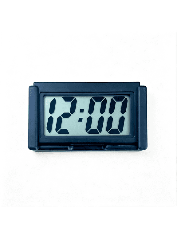 Car Dashboard Digital Clock-With Jumbo Lcd Time&Day Display-Mini Automotive Stick on Watch for Car Truck Dashboard&Air Vent Jumbo Lcd Mini Stick on Small Digital Clock(Black)