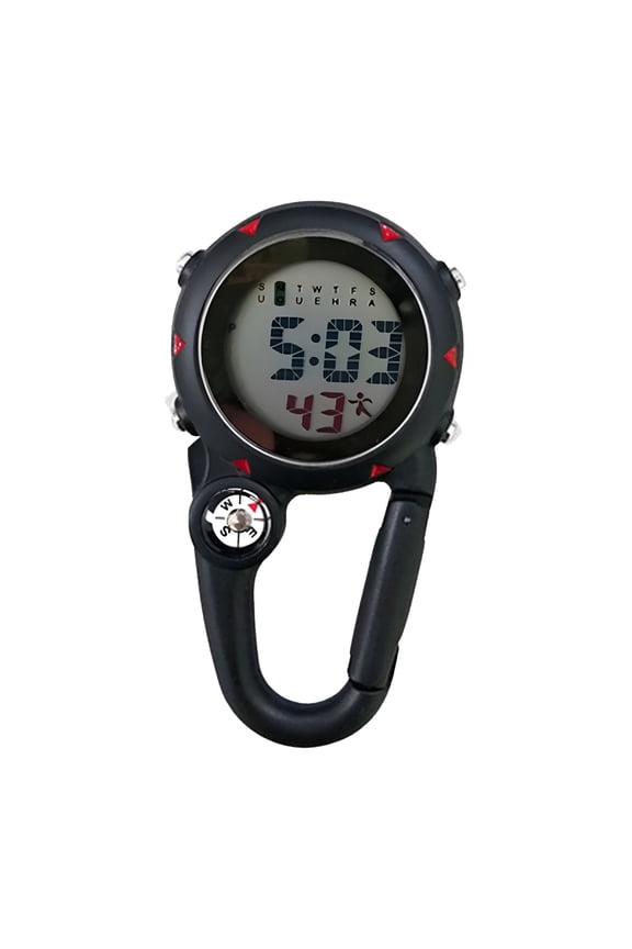 Carabiner Watch Luminous Anti-scratch Precise Backpack Belt Pocket Clip on Watch for Outdoor