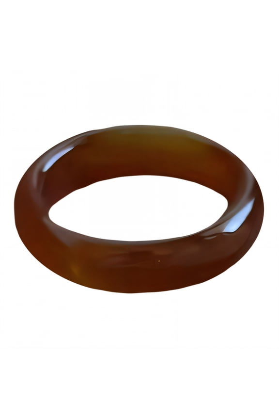 Carnelian Plated Ring,Crisp Lines Rings for Men,Bare-Skin Touch Cute Rings,Red