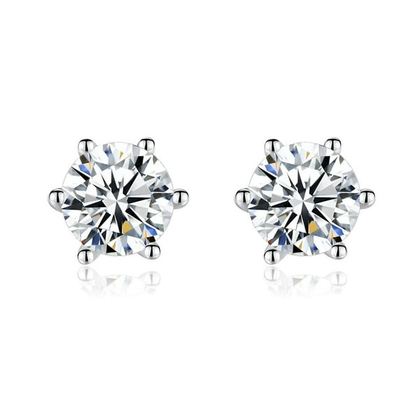 DESIGNICE Cartilage Earrings for Women,S925 Sterling Silver Stud Earrings for Women,Single Diamond Zircon Earrings for Menmm