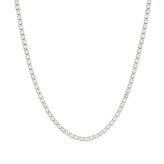 DESIGNICE Chain Necklace,Stainless Steel Gold Chain,Anti-Rust Hypoallergenic Silver Chain Necklace,4mm,Sliver