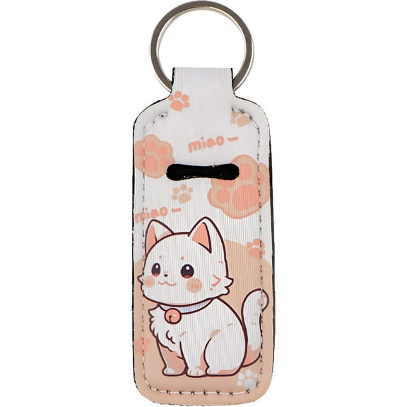 DESIGNICE Chapstick Holder Key Chain,Wear-Resistant Long-Term Use Chapstick Holder,Compact Design Convenient to Carry Lip Balm Holder,Style1