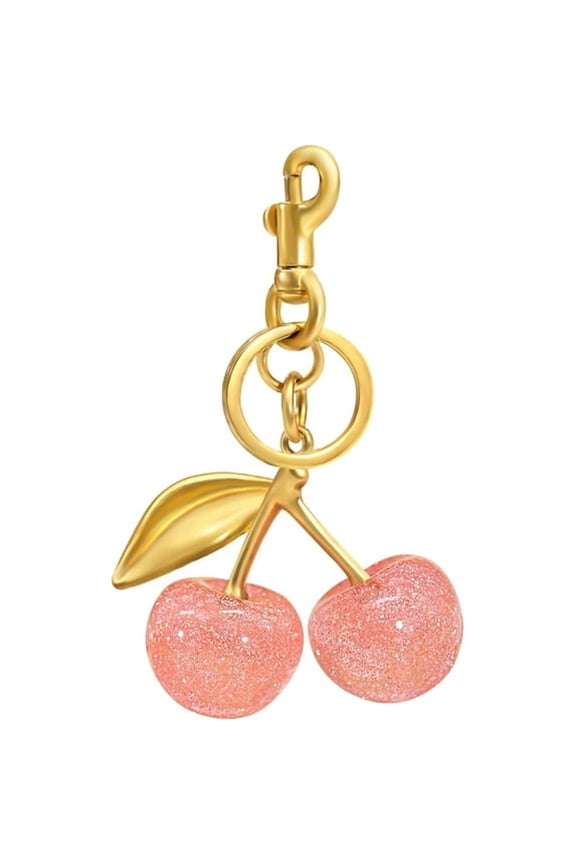 Cherry Keychain Bag Charm-Cute Cherry Accessories for Women Purse Handbags Gift-Decorative Bag Charms Keychains
