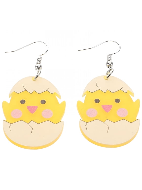 Chick Jewelry for Women 1 Pair Cute Easter Oval Dangle Earrings Multi Color Family Gatherings