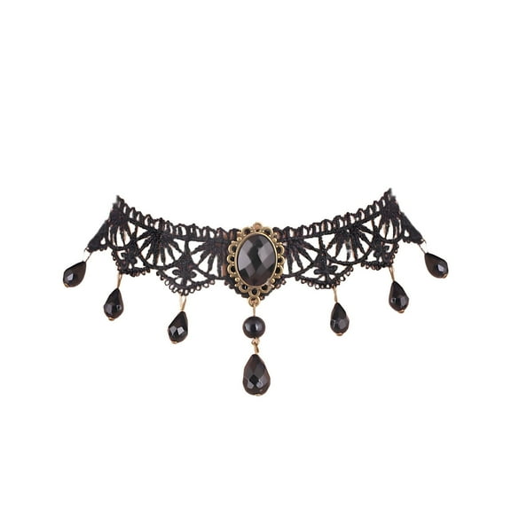 DESIGNICE Choker Necklace,Gothic Royal Style Choker Necklace for Women,Delicate Lace Chain Women Jewelry Gift,Style 1