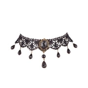 DESIGNICE Choker Necklace,Gothic Royal Style Choker Necklace for Women,Delicate Lace Chain Women Jewelry Gift,Style 1