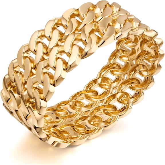 DESIGNICE Chunky Gold Bangle Bracelets for Women Thick Wide Hinged Cuff Bracelets Vintage Statement Gold Bracelet Twisted Hammered Wrist Arm Cuff Bracelets