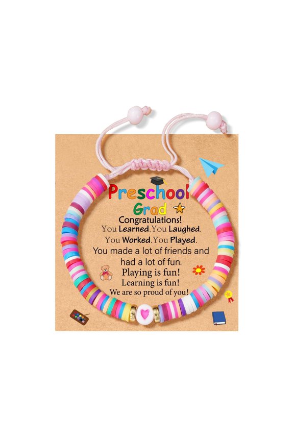 Class of 2026 Graduation Jewelry,Adjustable Colorful Bracelet for Girls,Kindergarten Preschool Grad Gifts,Graduation Bracelets Class of 2026