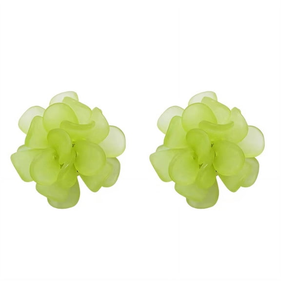 DESIGNICE Clip on Earrings,Delicate Crystal Embellishment Earrings for Women,Baroque Vintage Charm Tragus Earrings for Women,Green
