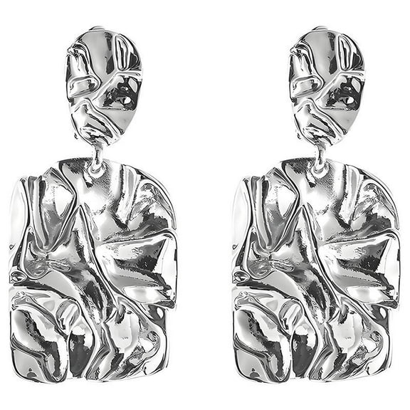 DESIGNICE Clip on Earrings,Fashionable and Luxurious Earrings for Women,Stylish Tassel Design Dangle Earrings for Women,Silver