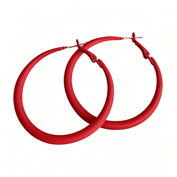 DESIGNICE Colorful Matte Hoop Earrings 80S Hoop Earring Retro Earrings Neon Earrings Bright Fluorescence Round Hoop Earings for Women