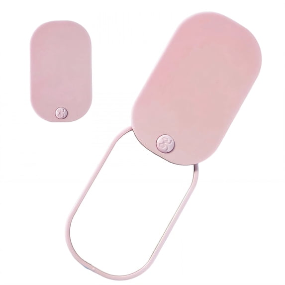 XIBUFE Compact Mirror,Square Sliding Cover Mini Mirror,Compact Portable Handheld Mirror,Pink