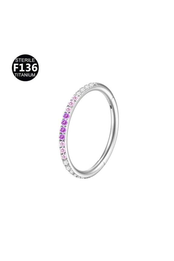 Conch Piercing Jewelry 20G 18G 16G 14G 12G Septum Jewelry Conch Hoop Daith Earrings Surgical Steel Clicker Hoop Piercing Rings Lip Rings with Cz Helix Rook Cartilage Piercing Jewelry