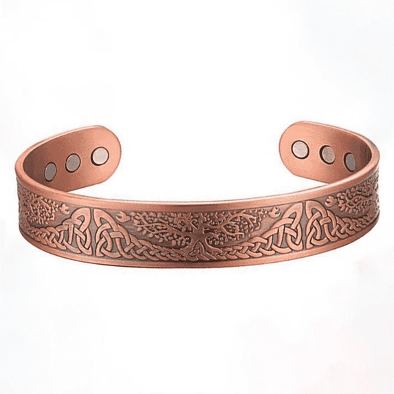 DESIGNICE Copper Bracelet Magnetic Design Magnetic Bracelet Comfortable Wear Pure Copper Magnetic Bracelet for Men and Women Style1