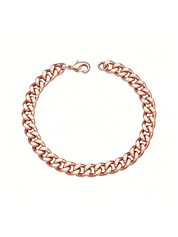 Copper Bracelet for Men & Women Pure Copper Cuban Link Chain 5Mm,7Mm,9Mm,12Mm Width 6.5" to 9" Length Gift Box Included