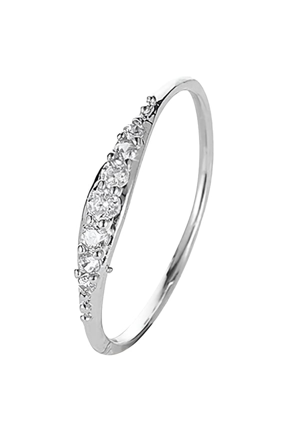 Costume Jewelry for Women Engagement Round Cut Zircons Women Wedding Rings Jewelry Rings for Woman Full Diamond Ladies Ring Love Ring Stackable Rings Sterling Silver Rings