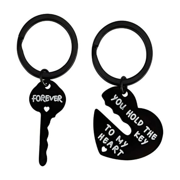 DESIGNICE Couple Gifts Keychain for Husband Wife, I Love You Most I Love You More Matching Couple Keychain for Him and Her, Valentine's Day Birthday Gifts for Boyfriends Girlfriends