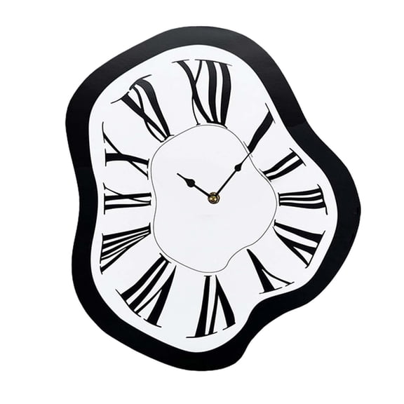 DESIGNICE Creative Melting Clock Distorted Wall Clock Modern Interior Wall Clock Distorted