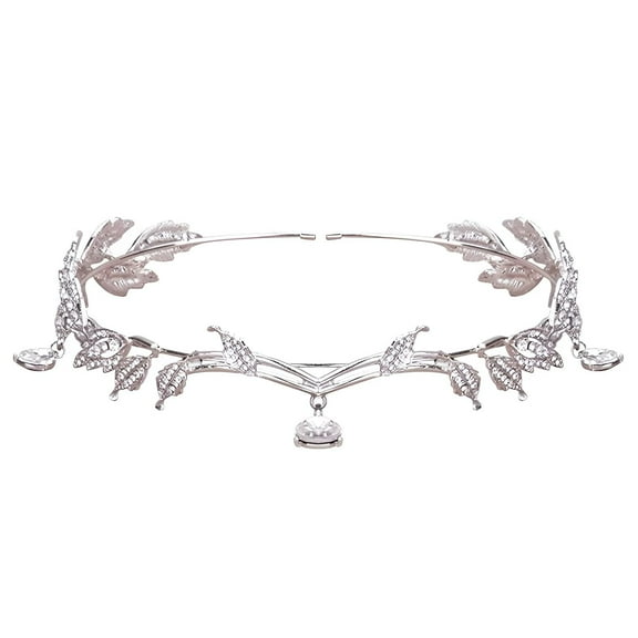 DESIGNICE Tiaras for Women,6.1*0.98" Crown,Rhinestones Crowns for Women