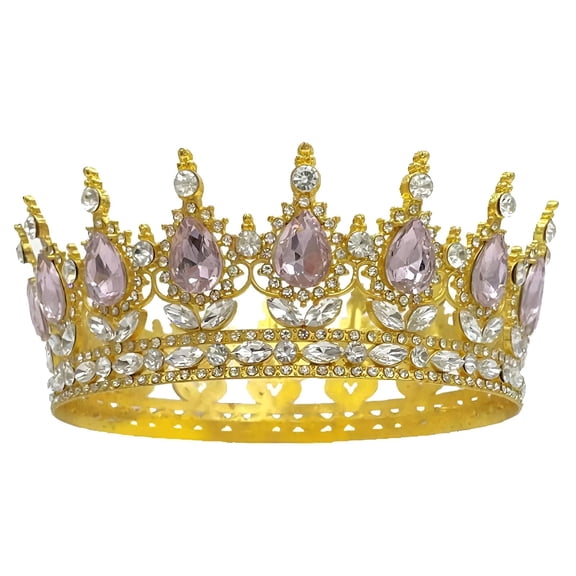 DESIGNICE Crowns Women Fully Structured Sculpting Princess Little Girls Vividly Three Dimensional Lighting Crown Cake Topper Princess Crown Style3