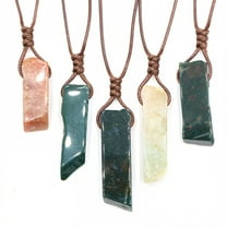 DESIGNICE Crystal Necklace,Natural Crystal Necklaces for Women,Handcrafted Pendant Necklace with Healing Stones,Energizing Gemstone Jewelry,H090 Indian Agate