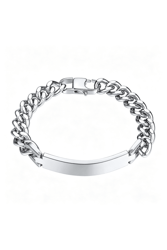 Custom Bracelets for Men Women, Name Date Initial Quote Engraved Personalized Bracelet, Stainless Steel Id Bracelets, 7.5"/8.3"/9", Come with Box