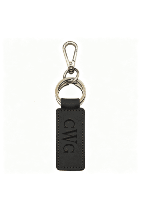 Custom Keychain, Personalized Keychains, Genuine Leather Key Chain Holder Engrave Name Text, Customized Gifts for Men Personalized Leather Keychain