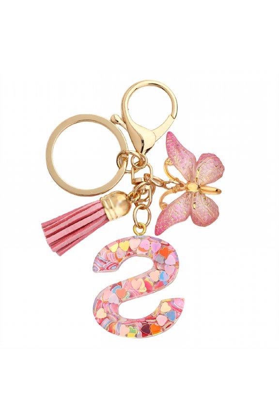 Custom Letter Keychain for Women, Cute Resin Initial Key Chain for Keys, Handbags, Purses, Backpacks, Creative Personalized Gift Accessory