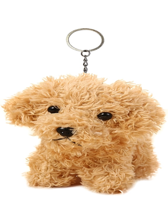 Cute Stuffed Animal Dog Plush Keychain,Fashion Accessory Backpack Clips,Kindergarten Gift,Handbag Pendant,5 Inch