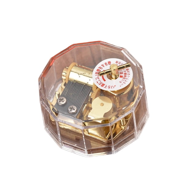 DESIGNICE DIY Acrylic Music Box, Hand-Crank Mechanical
