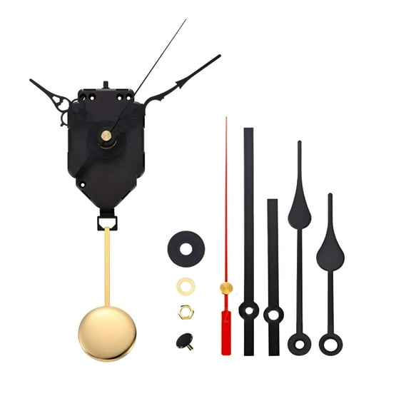 DESIGNICE DIY Quartz Pendulum Clock Movement Kit with Westminster Chime, Wall Clock Mechanism Replacement Set for Wooden Metal Frameless Clocks, Clock Repair Parts with Pendulum