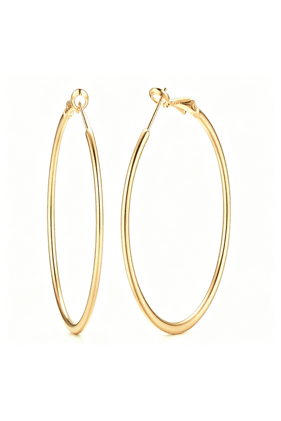 Dainty 70Mm Big Large Hoop Earrings for Women Fashion Round Circle Huggie Hoops 3 Inch Fashion Minimalist Hooped for Bff Birthday Her