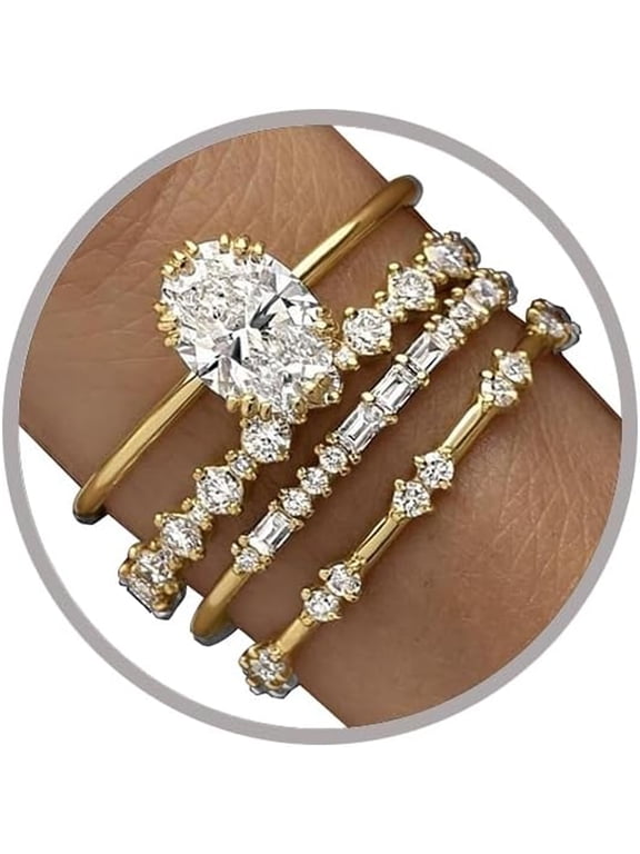 Dainty Rings for Womem Stackable Ring for Women Size 6-11 Wedding Rings