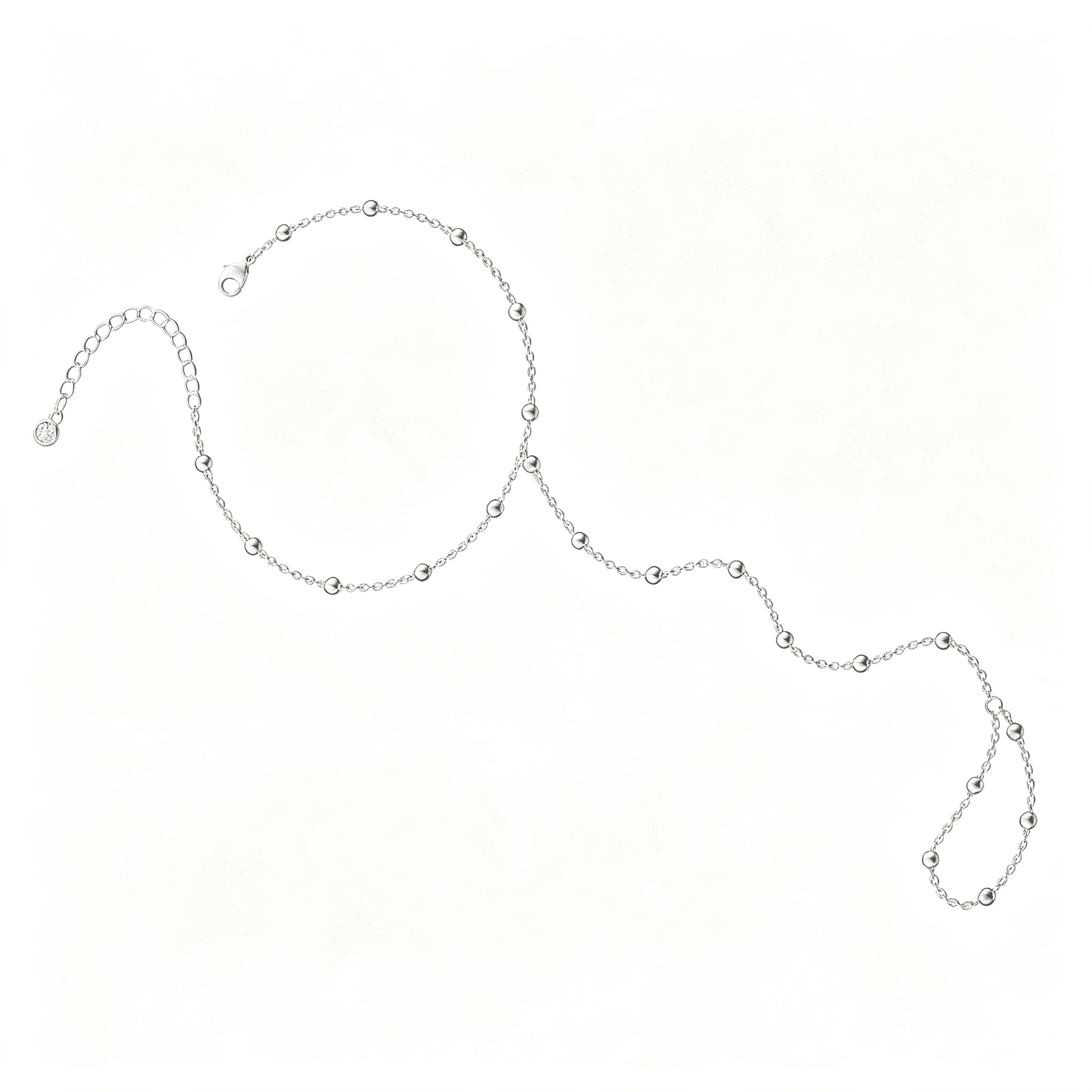 DESIGNICE Dainty Silver Plated Hand Chain Bracelet for Women | Simple ...