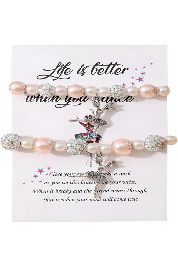 Dance Bracelet Dance Recital Gifts for Dance Lover Team, Ballerina Gift Ballet Dancer, Dancing School Competition Gifts for Ballet Friends Mate