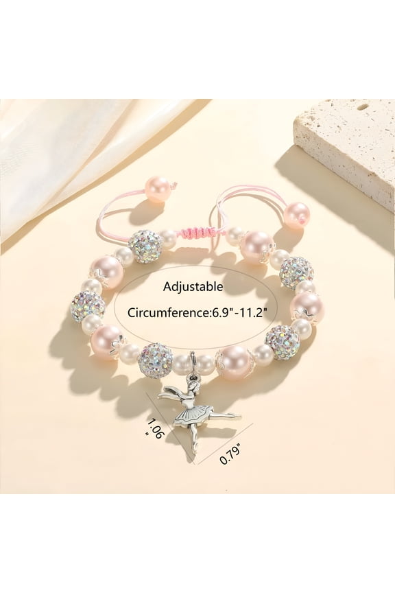 Dance Recital Gifts For Young Girls Dancing Girl Dance Bracelet For Dance Lover Team Ballerina Gift For Little Ballet Dancer Dancing School Competition Gifts
