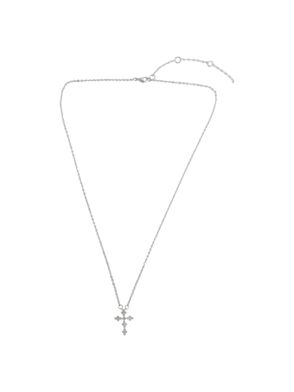 Delicate Cross Necklace Silver Cross Necklace