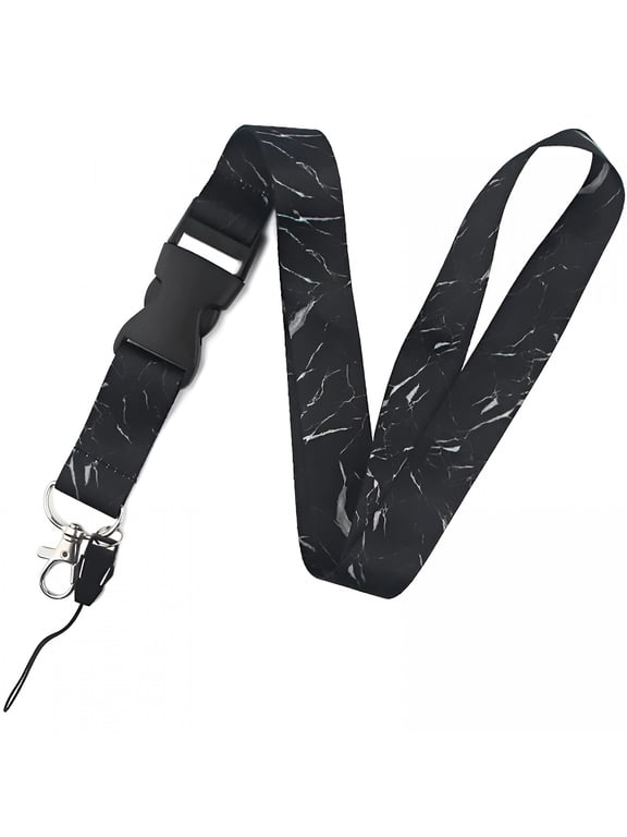 Detachable Keychain Lanyard for Men and Women Premium Soft Fabric Neck Strap with Removable Buckle for Keys ID Badges Access Cards Work School