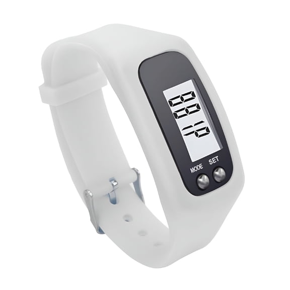 DESIGNICE Digital Pedometer Watch, 3D Sensor Step Counter for Walking Running, Fitness Tracker with Distance and Calorie Monitor, Ergonomic Silicone Wristband for Daily Activity and Hiking