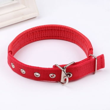 DESIGNICE Dog Collar Breathable Dog Collar for Large Dogs Soft touch Dog Chain Collars,Red