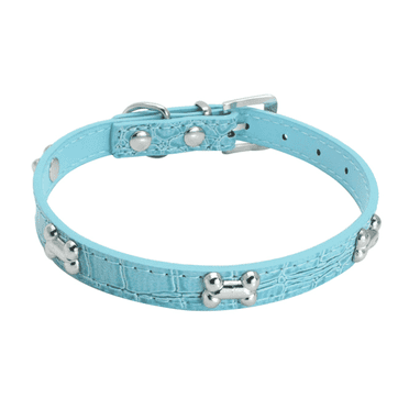DESIGNICE Dog Collar Fashionable Pet Accessory Dog Collar for Small Dogs Stylish Collar Design Dog Chain Collars,Blue