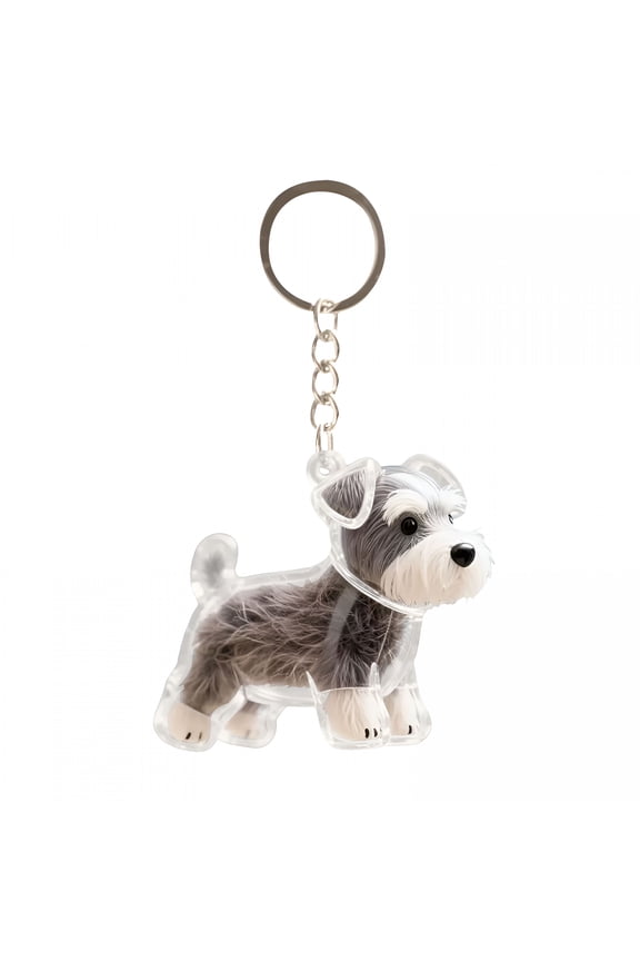 Dog Hair Keychain  Transparent Pet Fur Keepsake with 12 Styles Cute Accessory for Dog Lovers