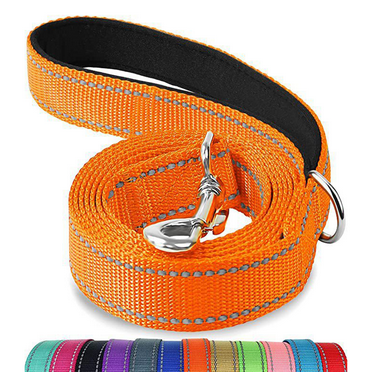 DESIGNICE Dog Leash Heavy Duty Design Dog Leashes for Large Dogs Heavy Duty Enhanced Control Training Reflective Dog Collar,Orange