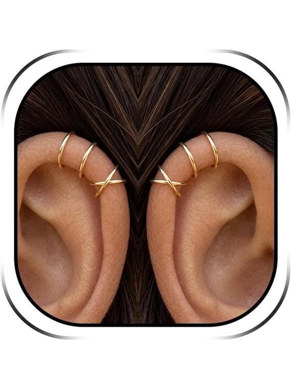 Ear Cuffs Non Piercing Ear Cuff Earrings for Women Gifts Trendy Stuff Clip on Cartilage Earrings Stacks Fake Earrings Jewelry Gifts