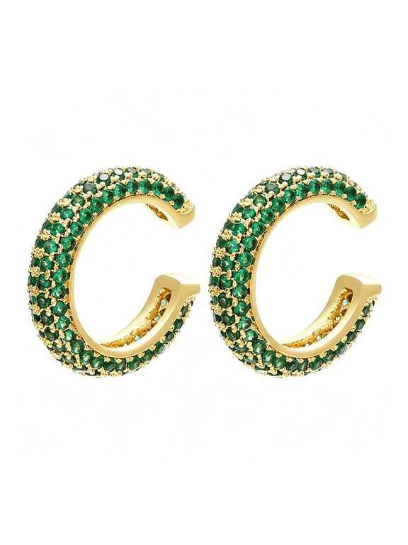 Ear Cuffs for Women-Cz Paved Hoop Conch Cuff Earrings for Men-Sparkle Rhinestones Clip on Wrap Earrings Non Pierced