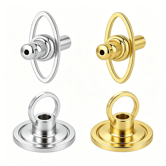 DESIGNICE Earring Backs for Droopy Ears, 4Pc Earring Lifter Backs for Heavy Earring Locking Earring Support Backs for Studs Large Secure Backings Replacements Lobe Lifter,Mixed Color